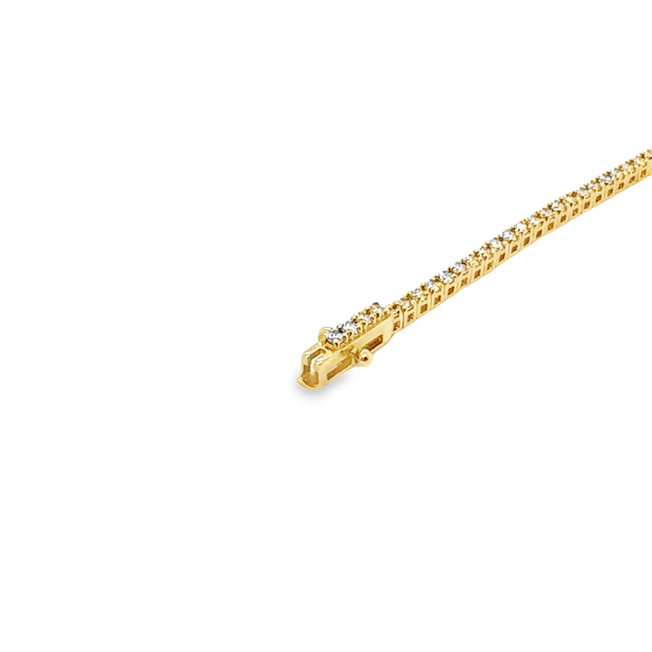 Micro Line Diamond Tennis Bracelet, Traditional (1ct)
