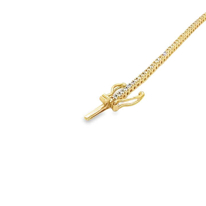 Micro Line Diamond Tennis Bracelet, Traditional (1ct)
