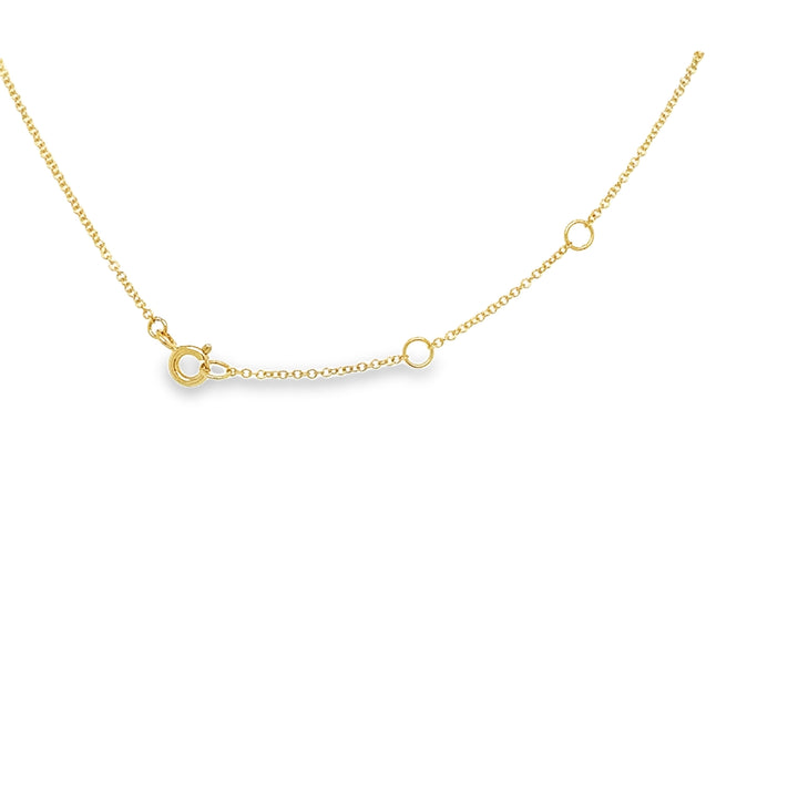14K Petite Diamond Cross Necklace