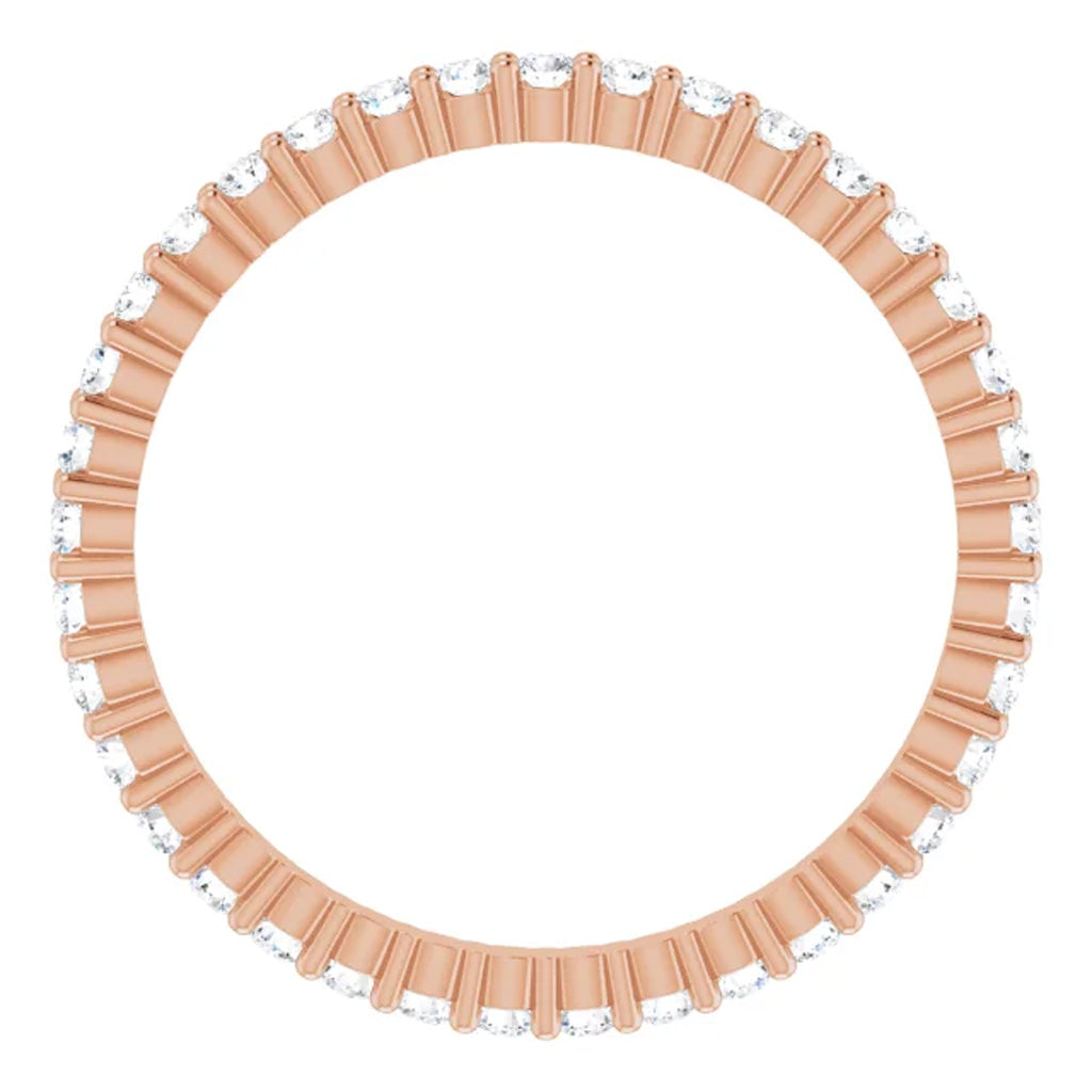 Lab Grown Diamond Eternity Ring, 1 CT, Common Prongs