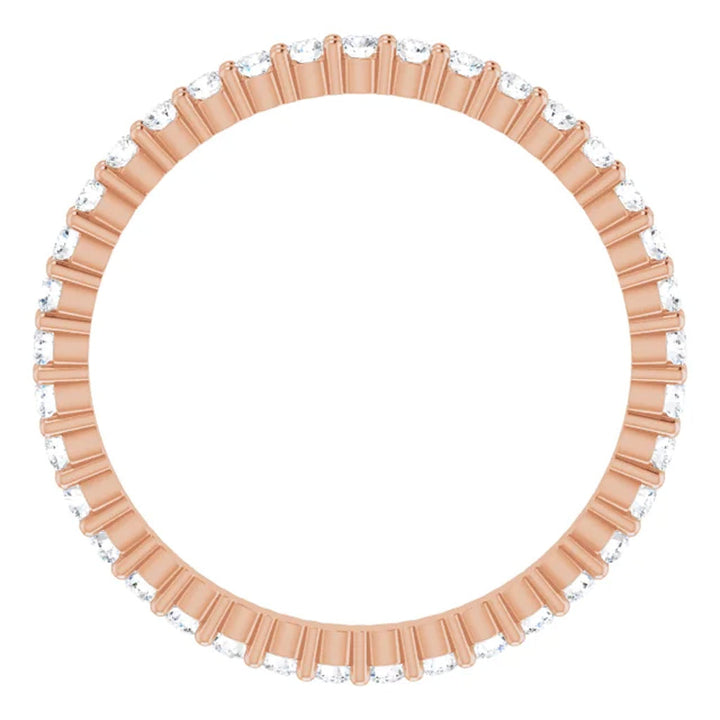 Lab Grown Diamond Eternity Ring, 1 CT, Common Prongs