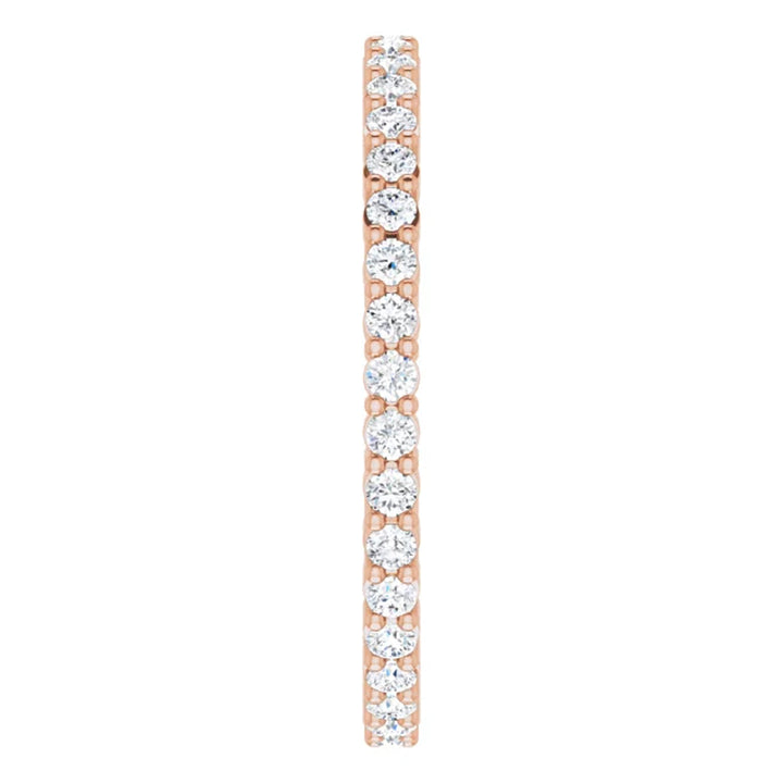 Lab Grown Diamond Eternity Ring, 1 CT, Common Prongs