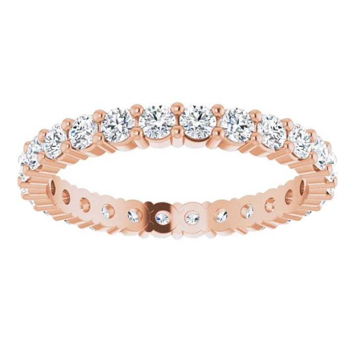 Lab Grown Diamond Eternity Ring, 1 CT, Common Prongs