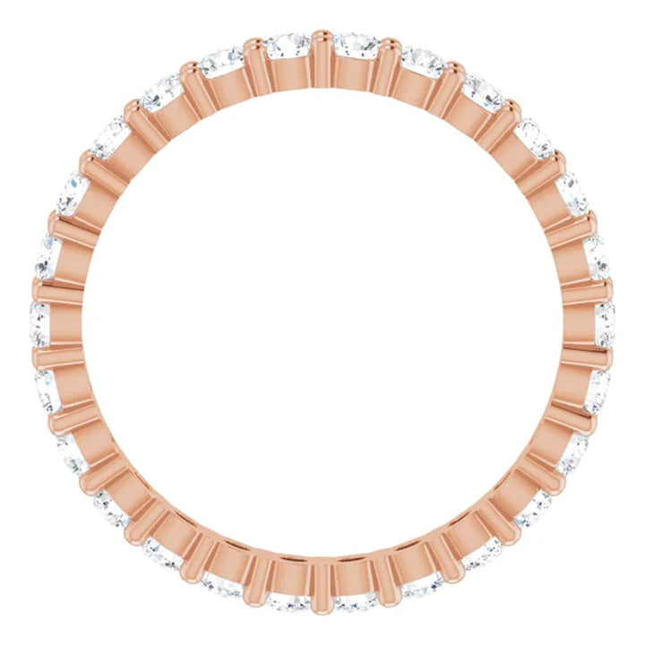 Lab Grown Diamond Eternity Ring, 1 CT, Common Prongs
