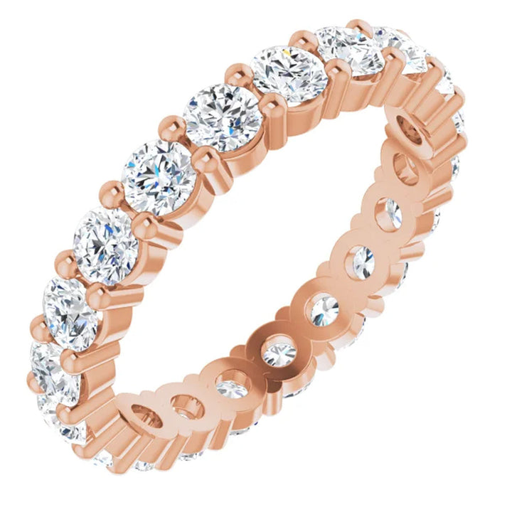 Lab Grown Diamond Eternity Ring, 2 CT, Common Prongs