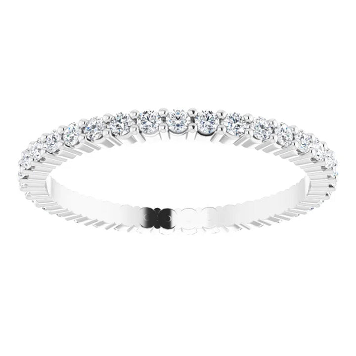 Lab Grown Diamond Eternity Ring, 1 CT, Common Prongs