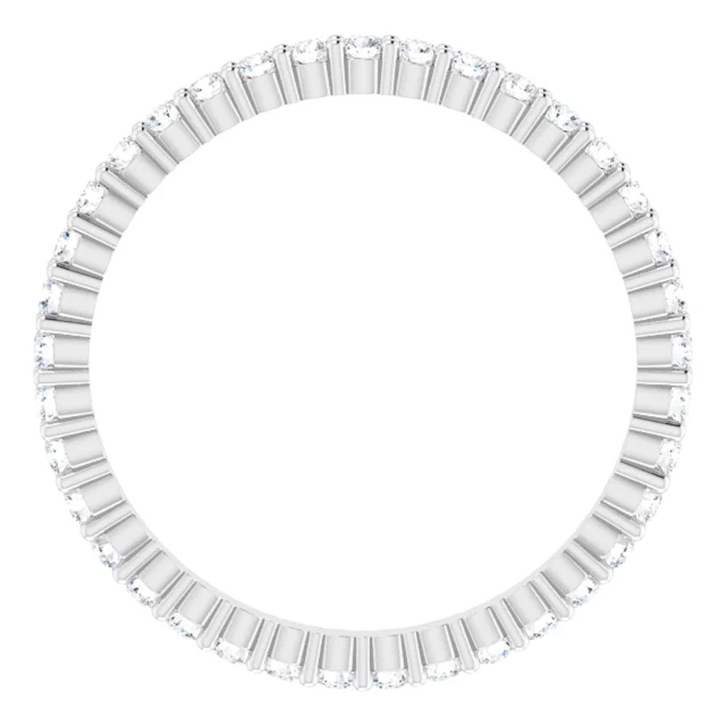 Lab Grown Diamond Eternity Ring, 1 CT, Common Prongs