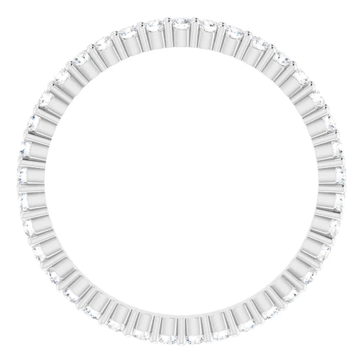 Lab Grown Diamond Eternity Ring, 1 CT, Common Prongs