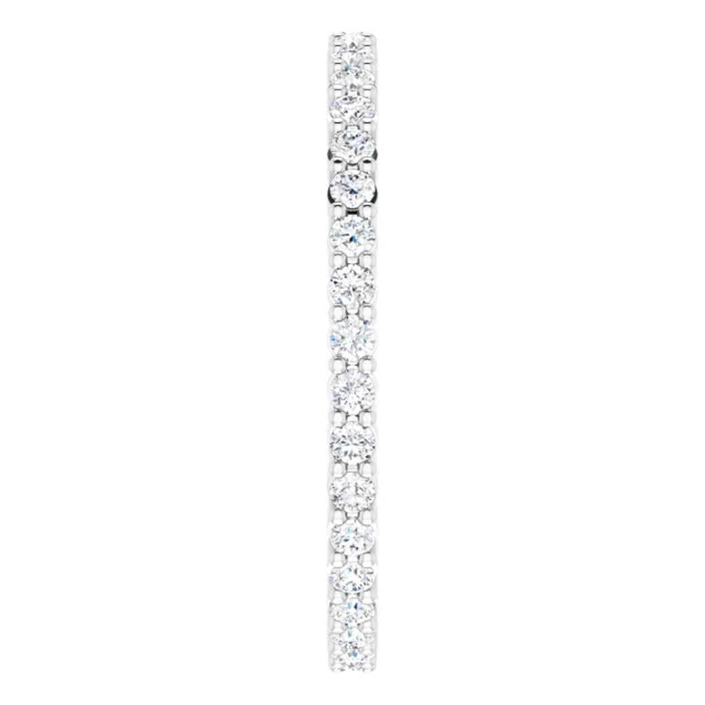 Lab Grown Diamond Eternity Ring, 1 CT, Common Prongs