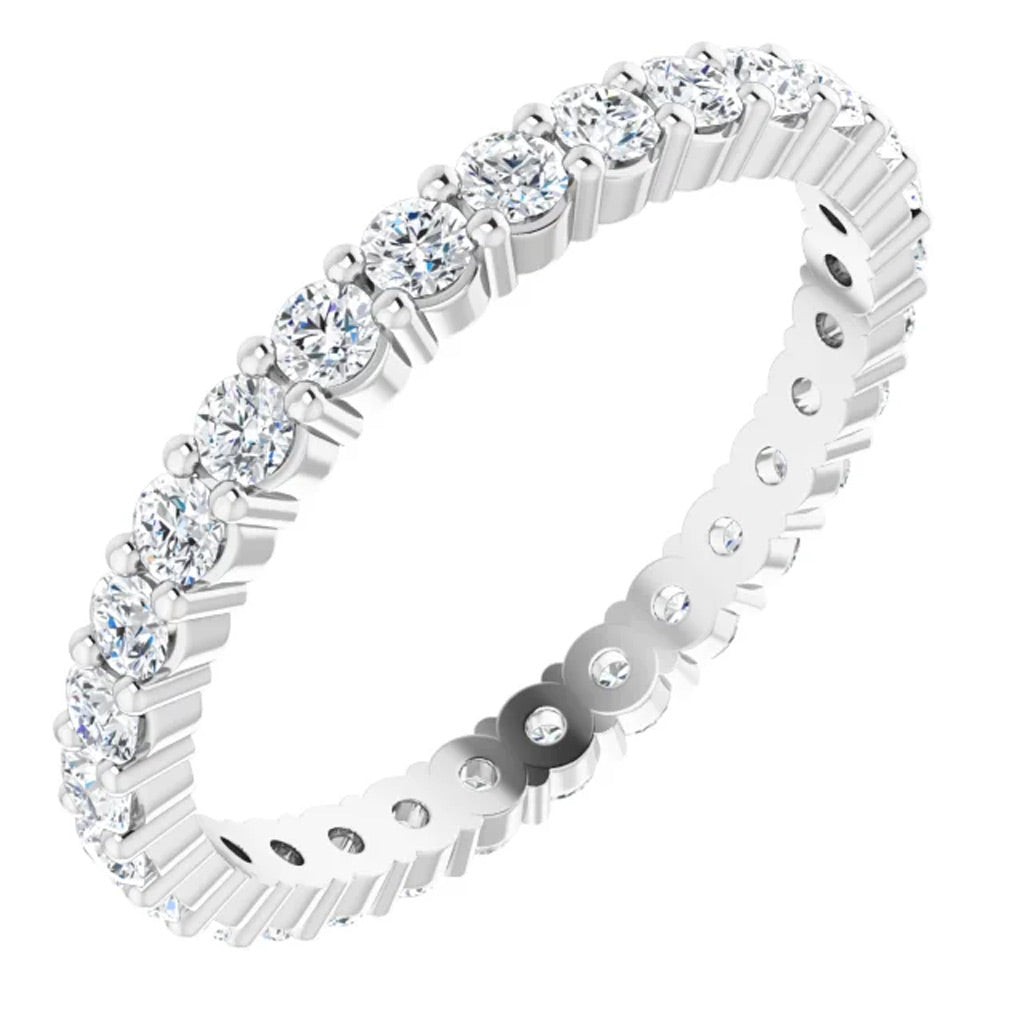 Lab Grown Diamond Eternity Ring, 7/8 CT, Common Prongs