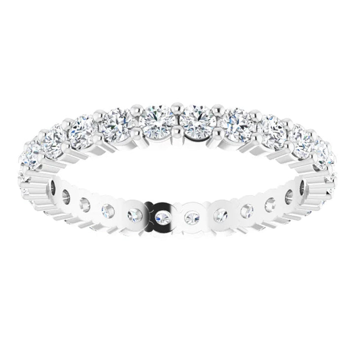 Lab Grown Diamond Eternity Ring, 1 CT, Common Prongs