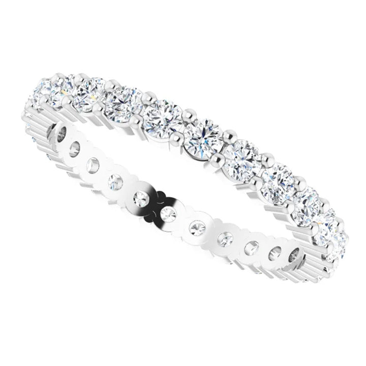 Lab Grown Diamond Eternity Ring, 1 CT, Common Prongs