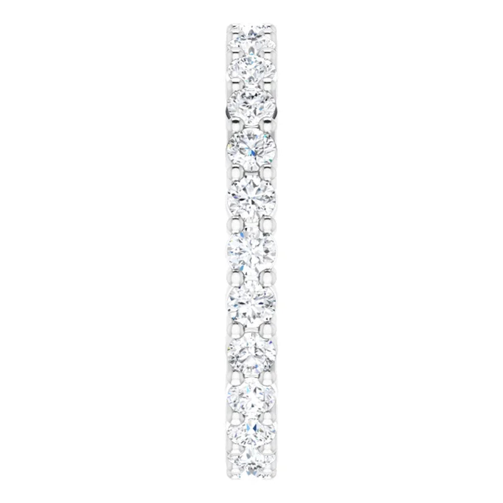 Lab Grown Diamond Eternity Ring, 1 CT, Common Prongs