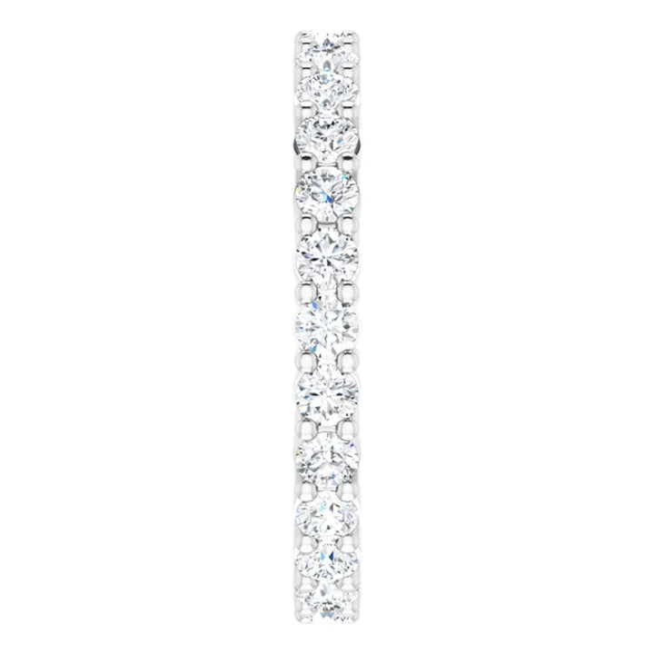 Lab Grown Diamond Eternity Ring, 1 CT, Common Prongs