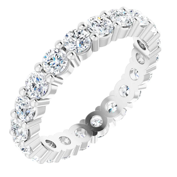 Lab Grown Diamond Eternity Ring, 2 CT, Common Prongs