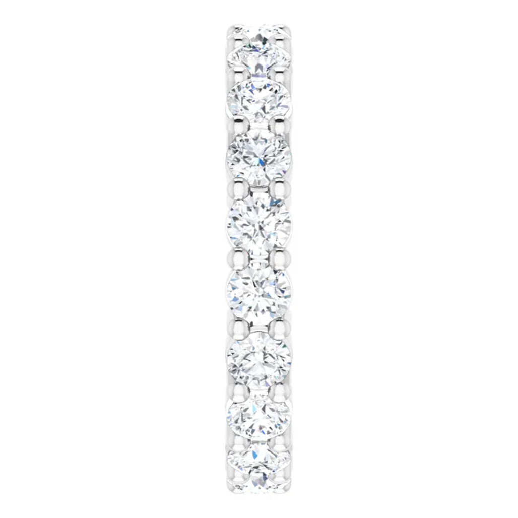 Lab Grown Diamond Eternity Ring, 2 CT, Common Prongs