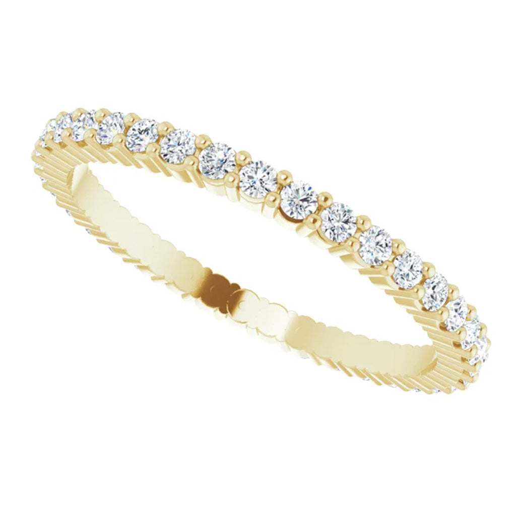 Lab Grown Diamond Eternity Ring, 1 CT, Common Prongs