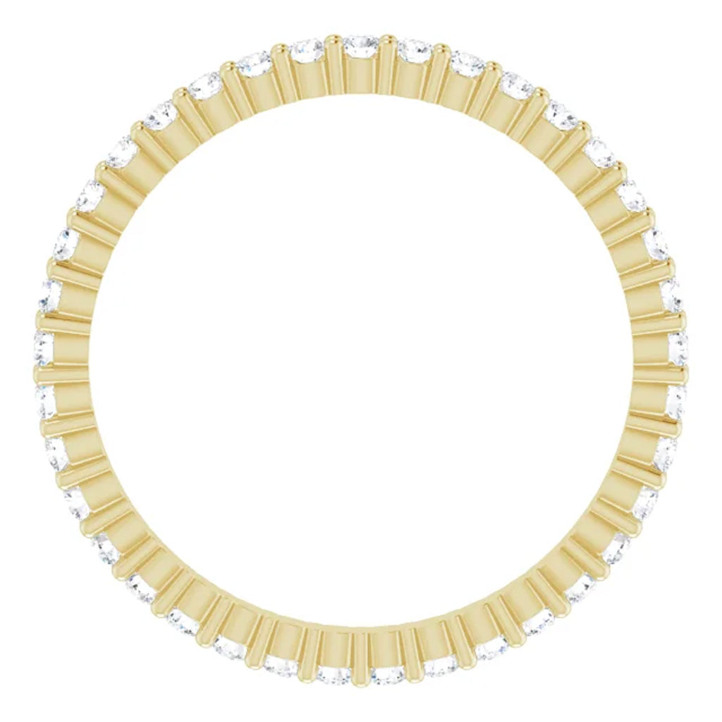 Lab Grown Diamond Eternity Ring, 1 CT, Common Prongs