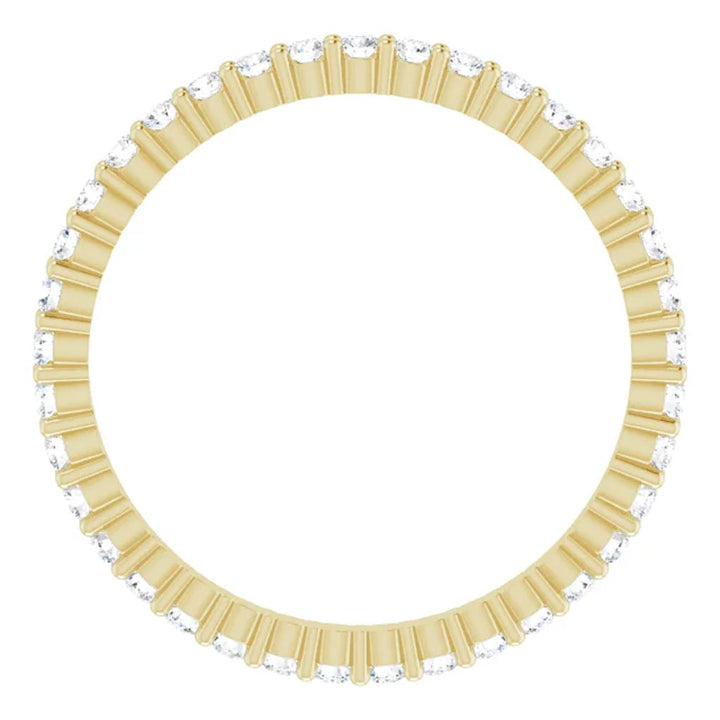 Lab Grown Diamond Eternity Ring, 1 CT, Common Prongs
