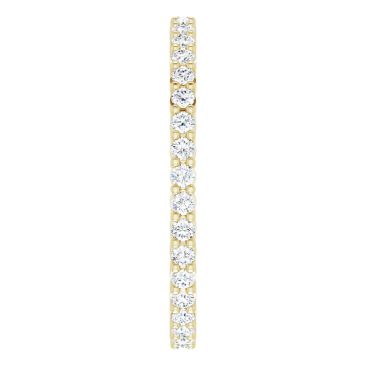 Lab Grown Diamond Eternity Ring, 1 CT, Common Prongs