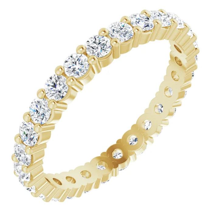 Lab Grown Diamond Eternity Ring, 1 CT, Common Prongs