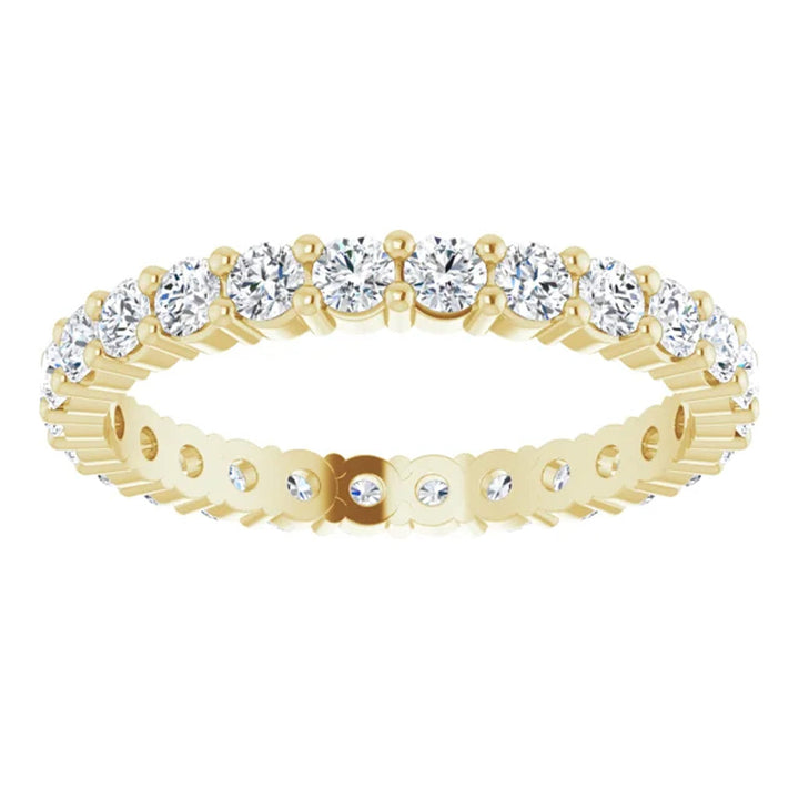 Lab Grown Diamond Eternity Ring, 1 CT, Common Prongs