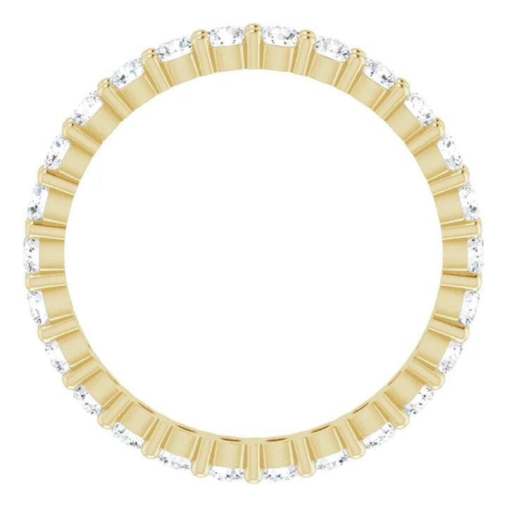 Lab Grown Diamond Eternity Ring, 1 CT, Common Prongs