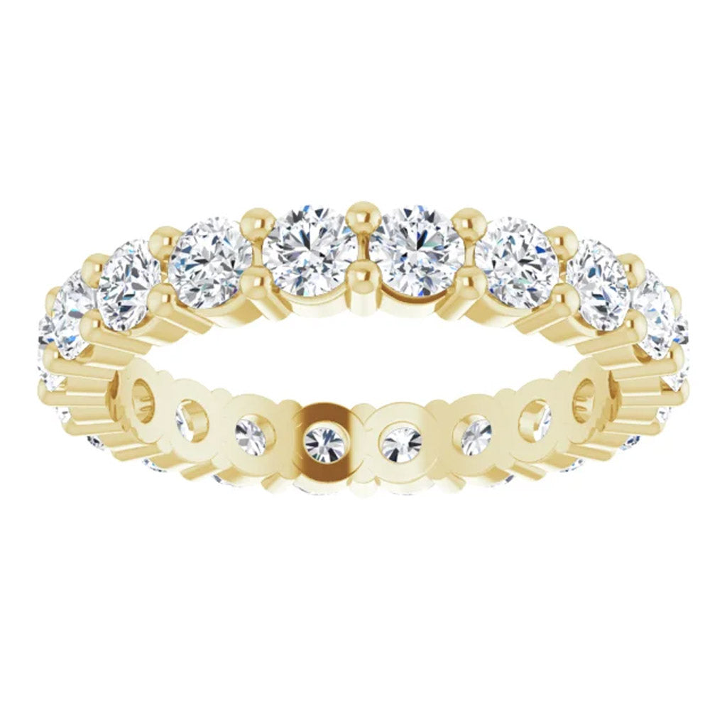 Lab Grown Diamond Eternity Ring, 2 CT, Common Prongs