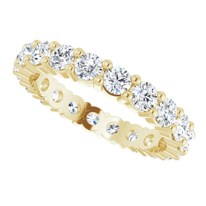 Lab Grown Diamond Eternity Ring, 2 CT, Common Prongs