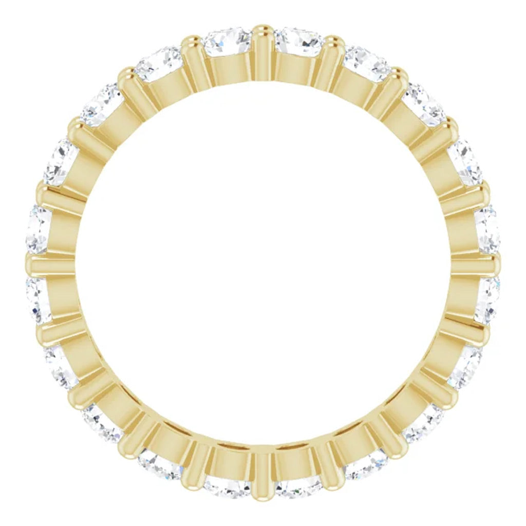 Lab Grown Diamond Eternity Ring, 2 CT, Common Prongs