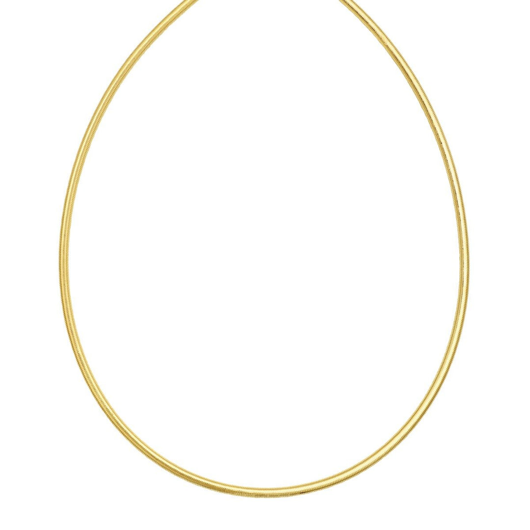14K 2.8mm Stretch Necklace, front view
