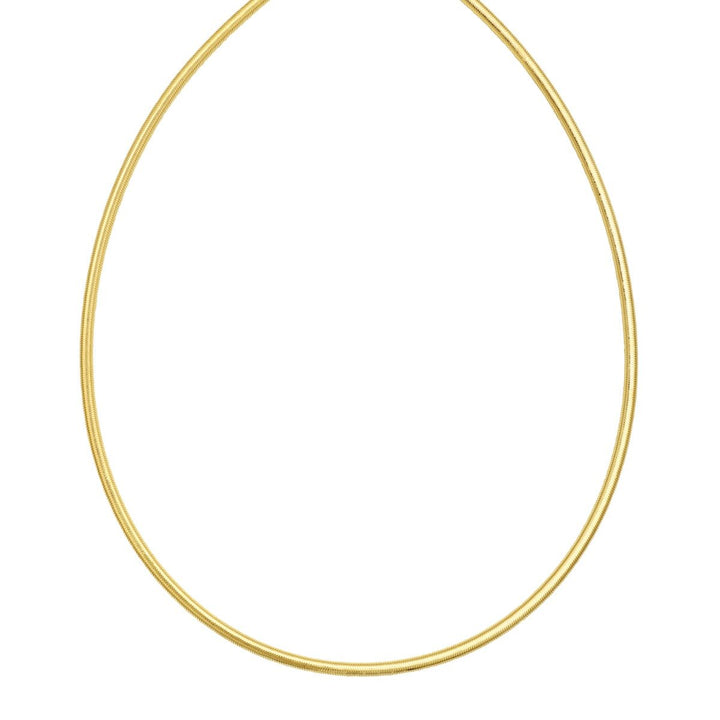 14K 2.8mm Stretch Necklace, front view