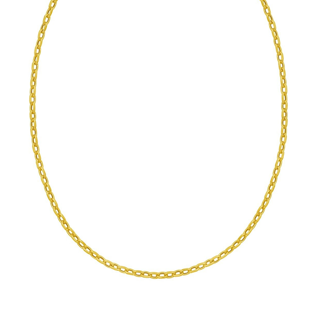 14K 3.3mm Charm Links Chain, view 2