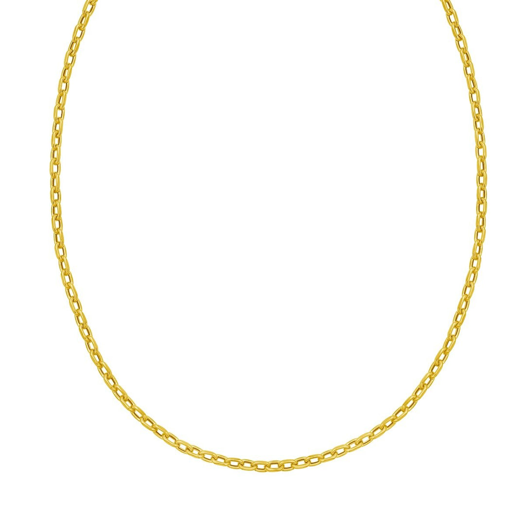14K 3.3mm Charm Links Chain, view 2