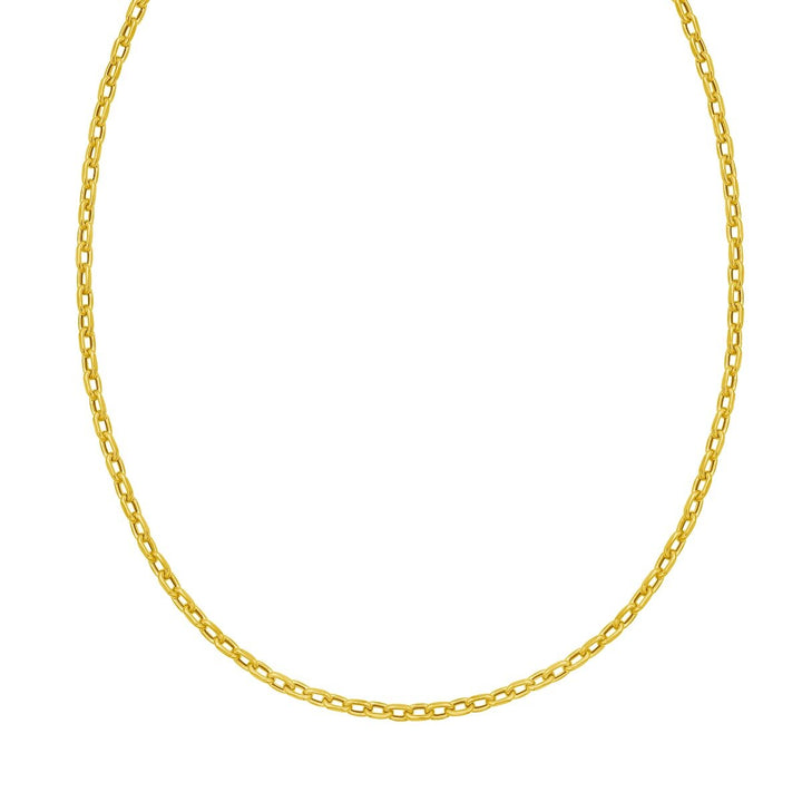 14K 3.3mm Charm Links Chain, view 2