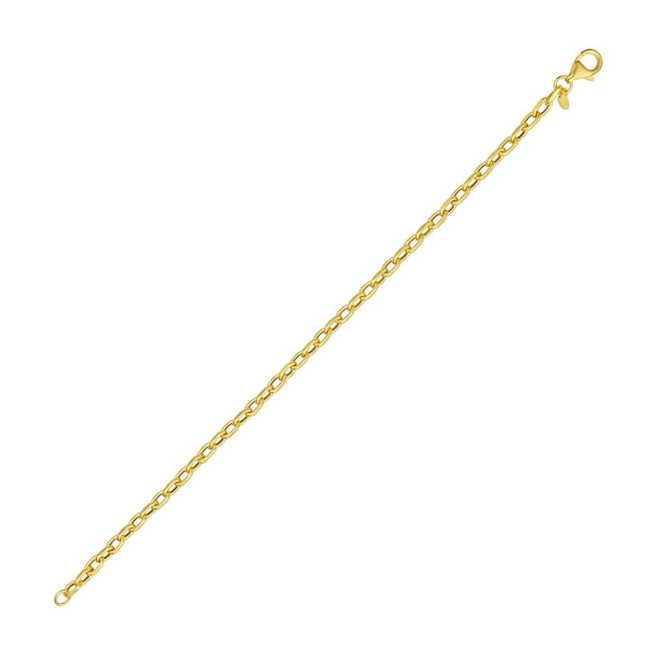 14K 3.3mm Charm Links Chain, view 3