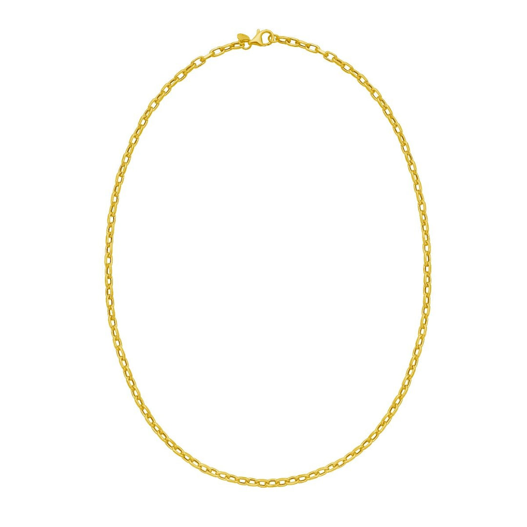 14K 3.3mm Charm Links Chain, view 4
