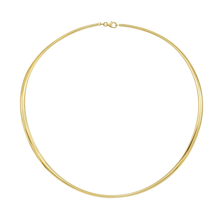 14K 3.7mm High Shine Collar Necklace, view 3