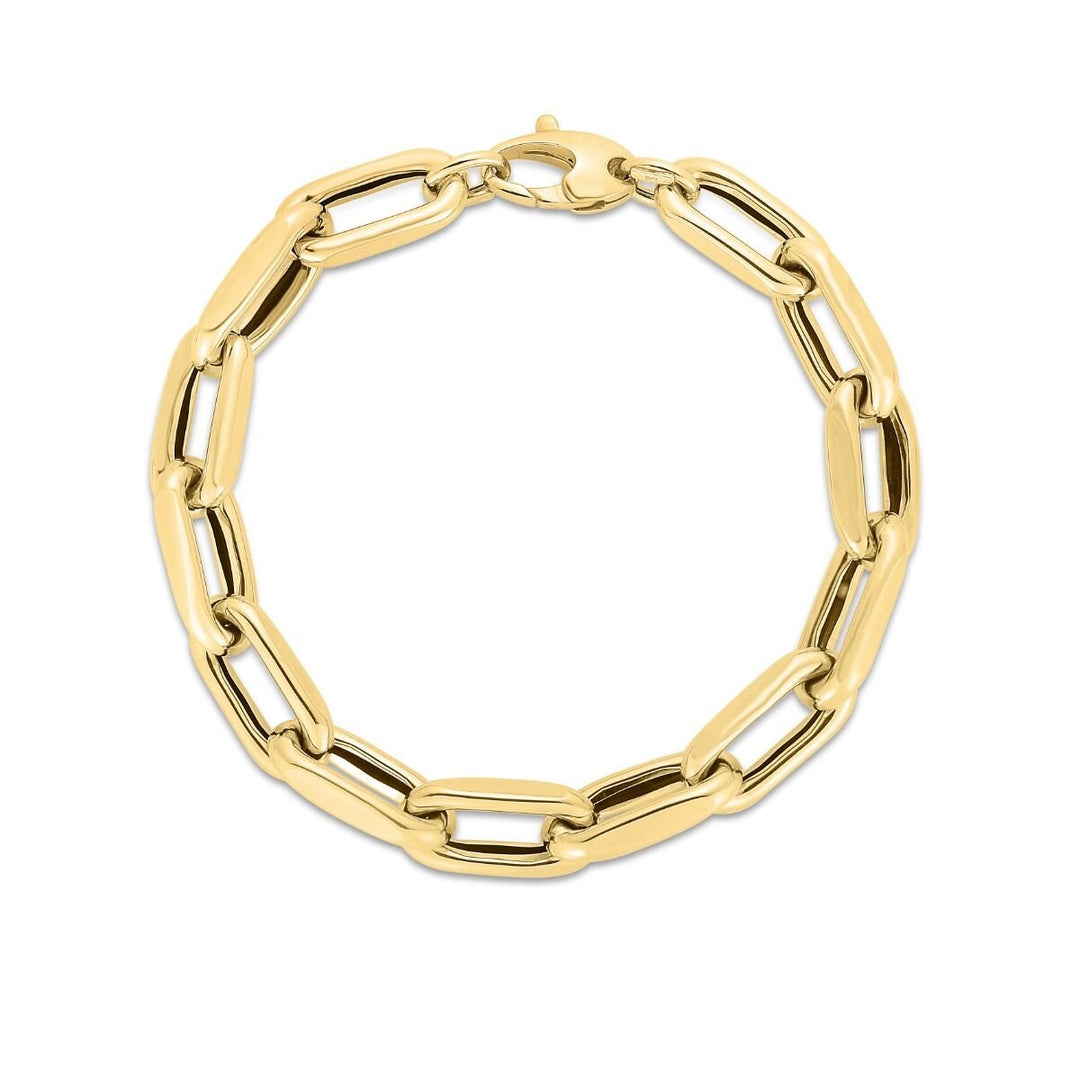 14K 9mm French Cable Fashion Link Chain, view 3