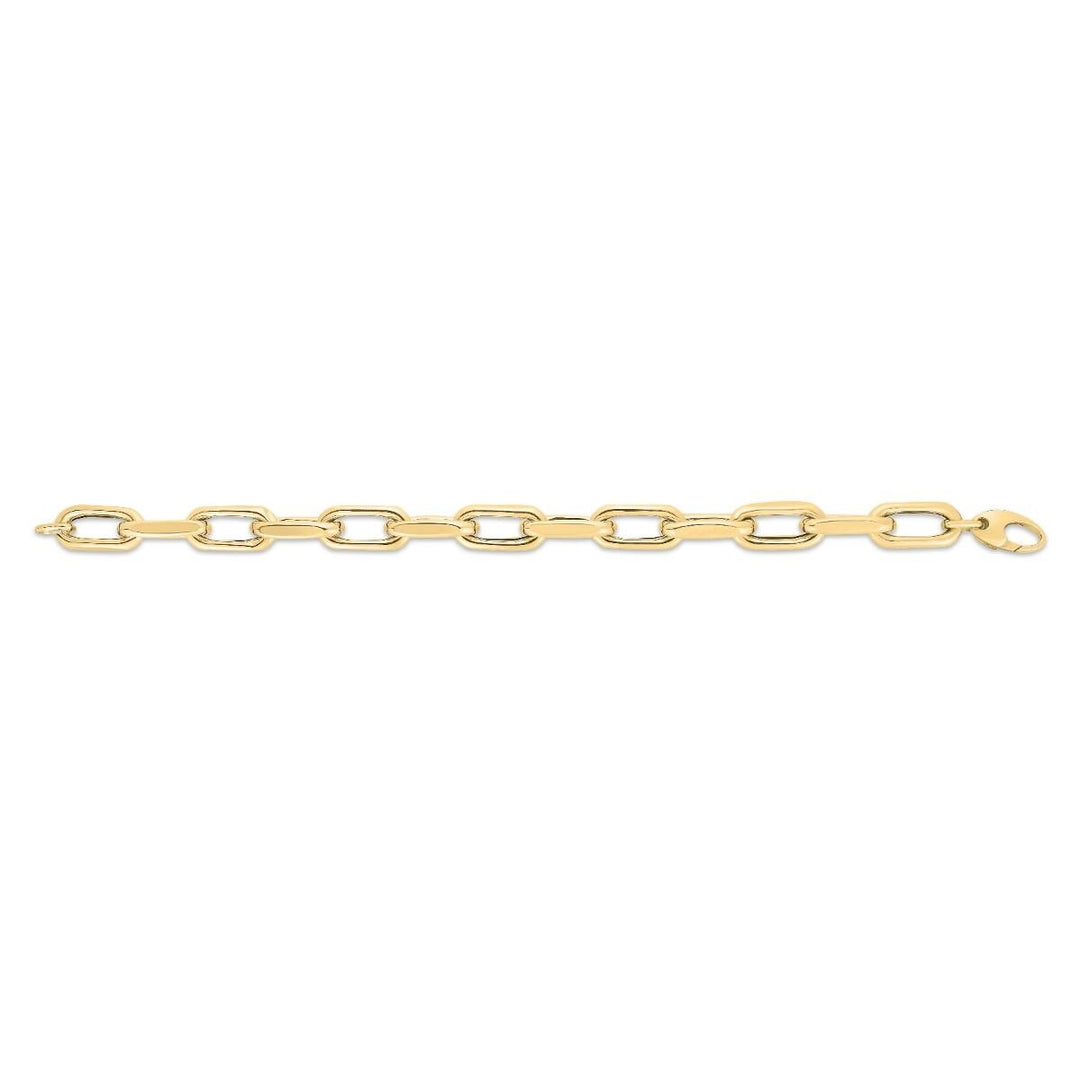 14K 9mm French Cable Fashion Link Chain, view 4