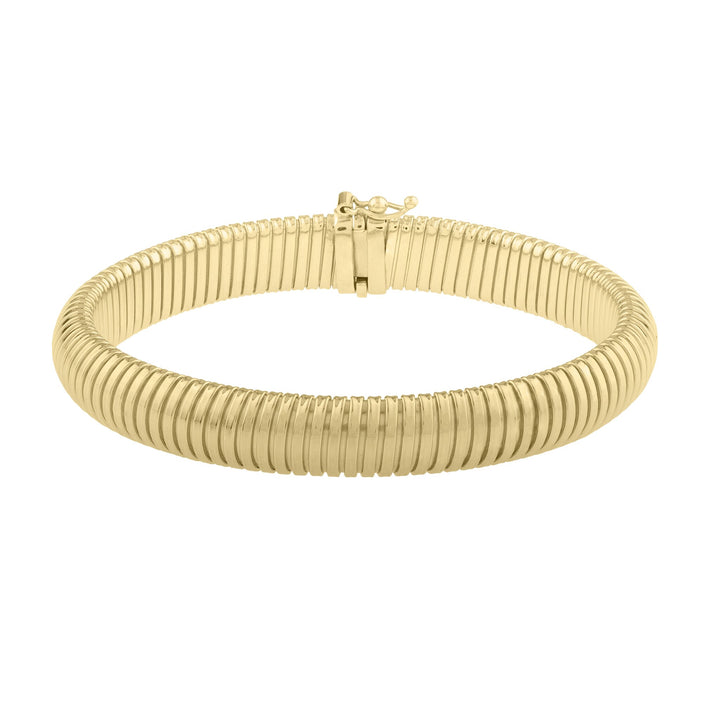 14K 9mm Tubogas Bracelet, front view