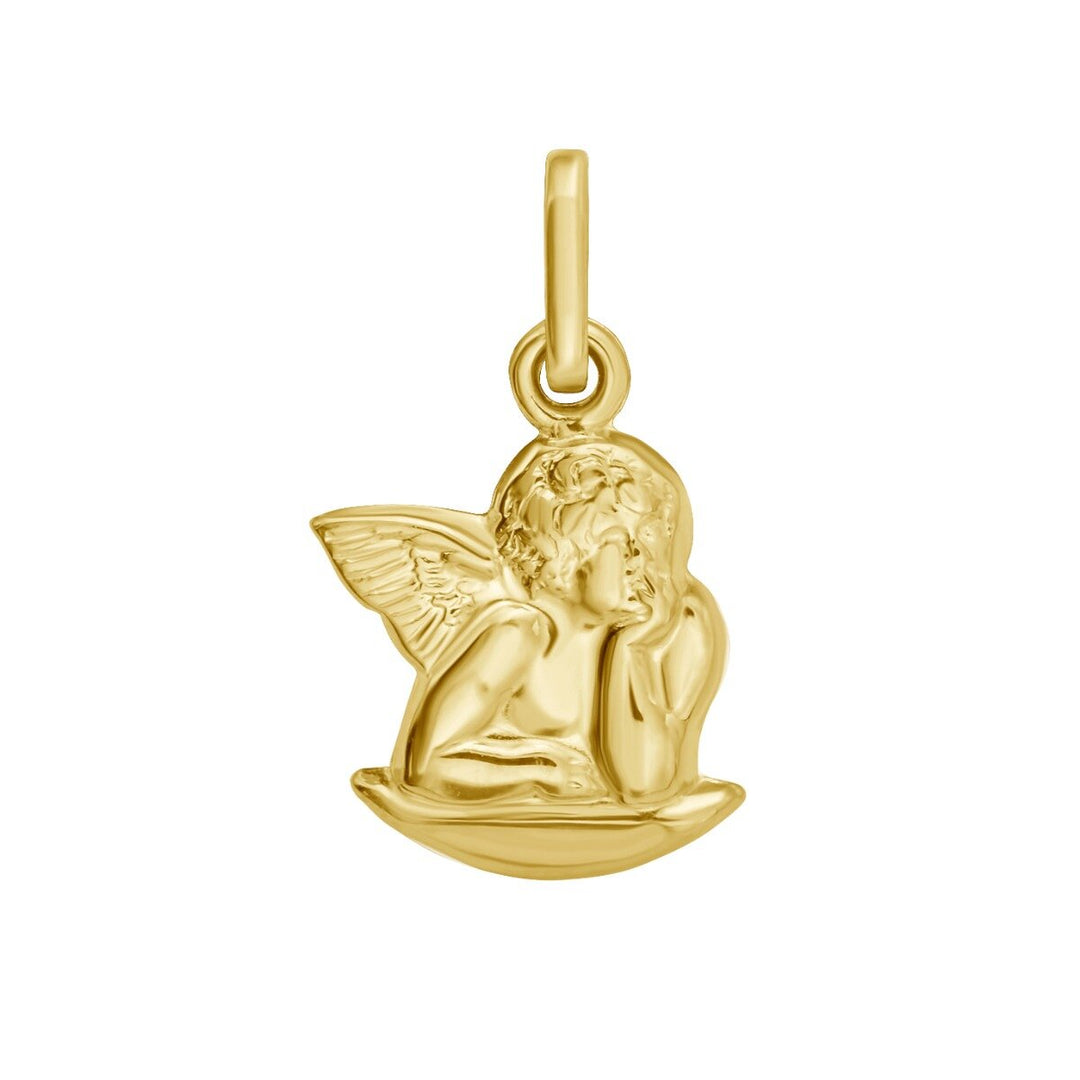 14K Angel Charm, front view