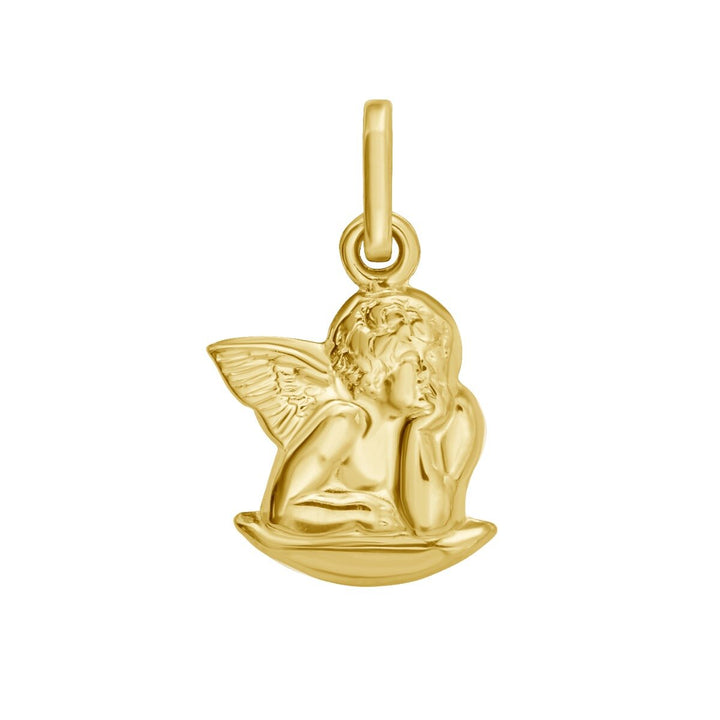 14K Angel Charm, front view