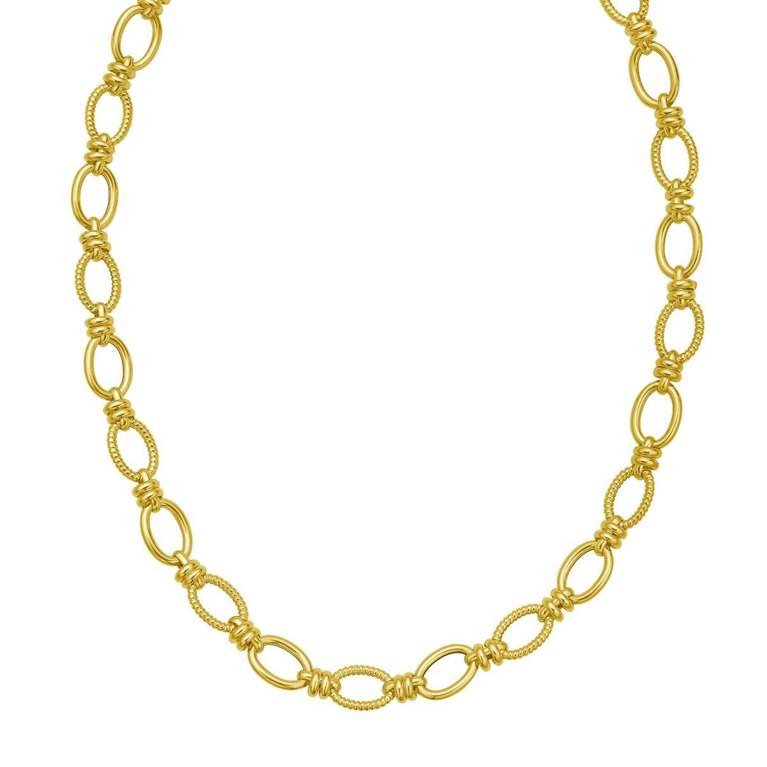 14K Cable Link Chain, front view