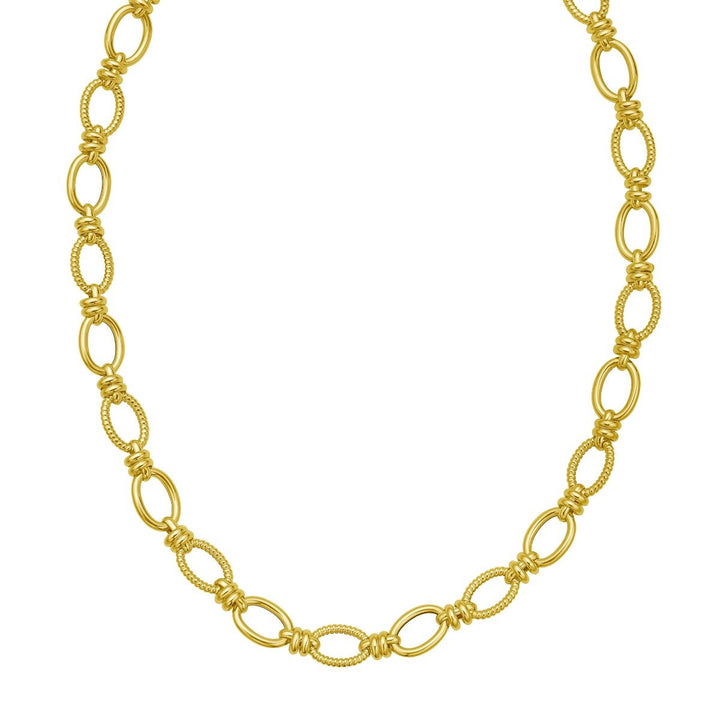 14K Cable Link Chain, front view