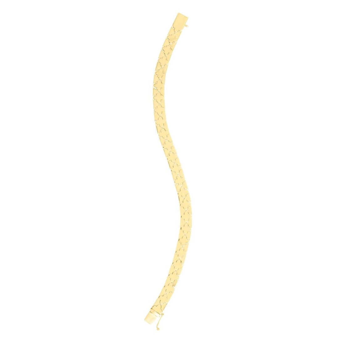 14K Clover Bracelet, view 2