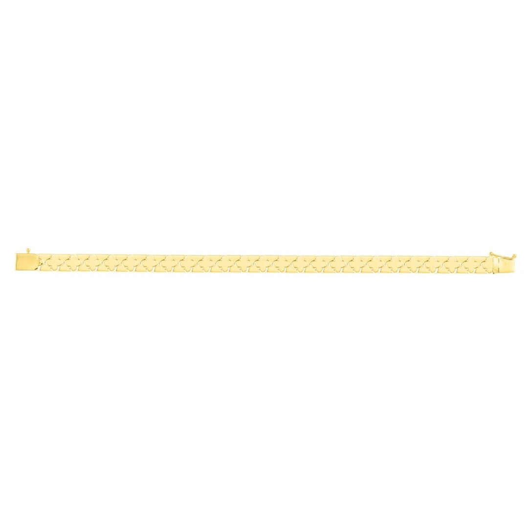 14K Clover Bracelet, view 3