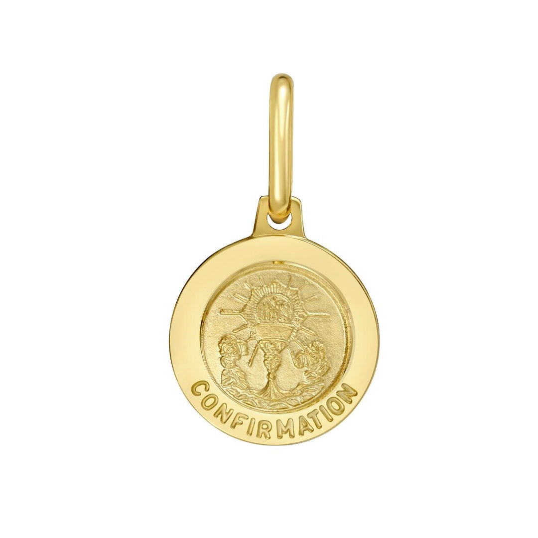 14K Confirmation Charm, front view