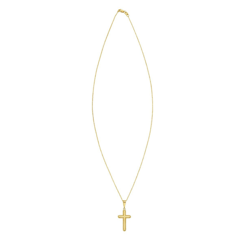 14K Cross Prosecco Pendant, view 2