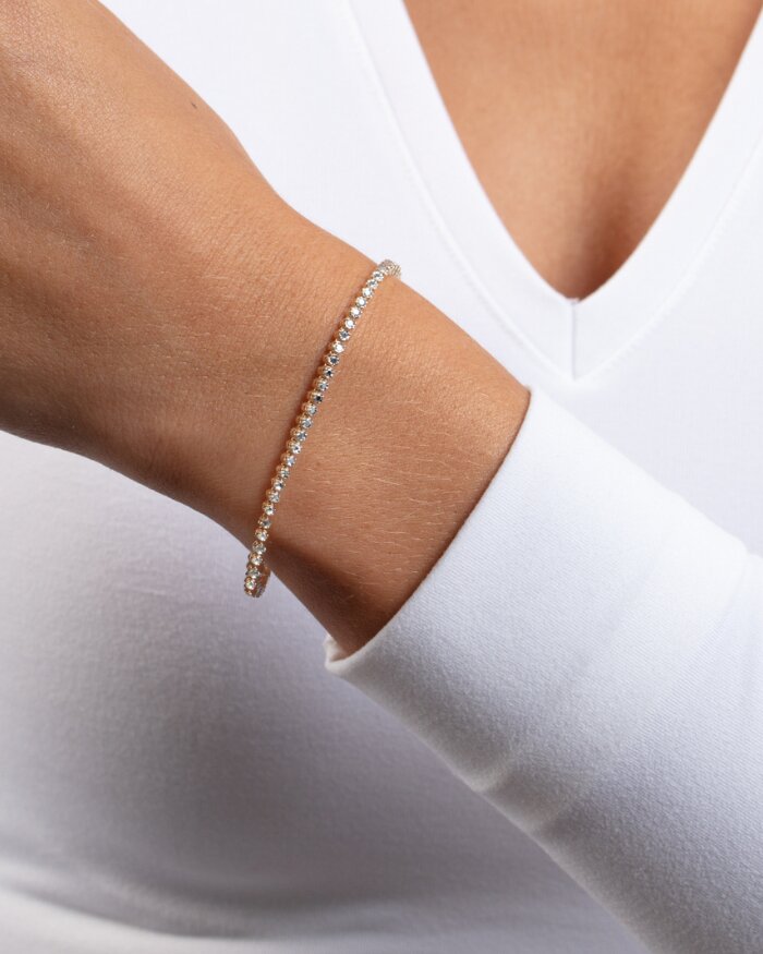 14K Diamon'Oro Tennis Bracelet, view 2